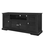 70-Inch-Hochschrank-TV-Ständer mit Glastüren und Kabelmanagement