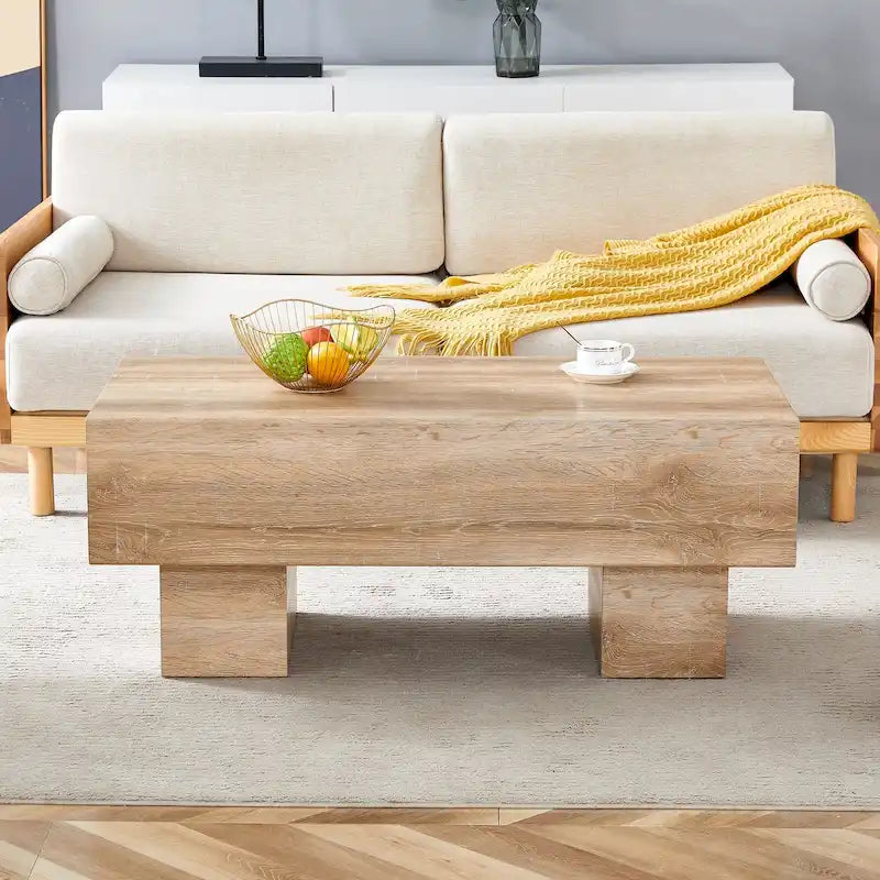 Couchtisch aus MDF mit Walnussholzstruktur
