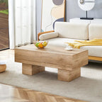 MDF Coffee Table with Walnut Texture Finish