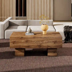 MDF Coffee Table with Walnut Texture Finish
