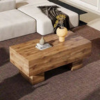 MDF Coffee Table with Walnut Texture Finish