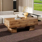 MDF Coffee Table with Walnut Texture Finish