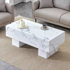 MDF Coffee Table with Walnut Texture Finish