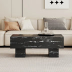 MDF Coffee Table with Walnut Texture Finish