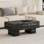 MDF Coffee Table with Walnut Texture Finish