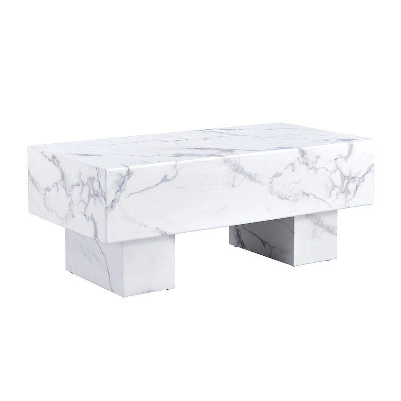 MDF Coffee Table with Walnut Texture Finish