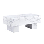 MDF Coffee Table with Walnut Texture Finish