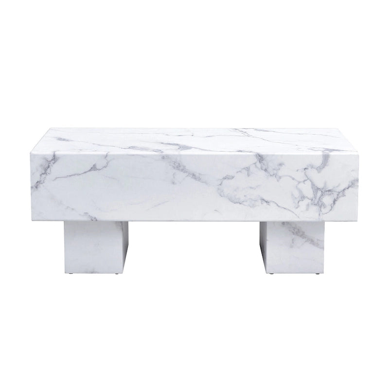 MDF Coffee Table with Walnut Texture Finish