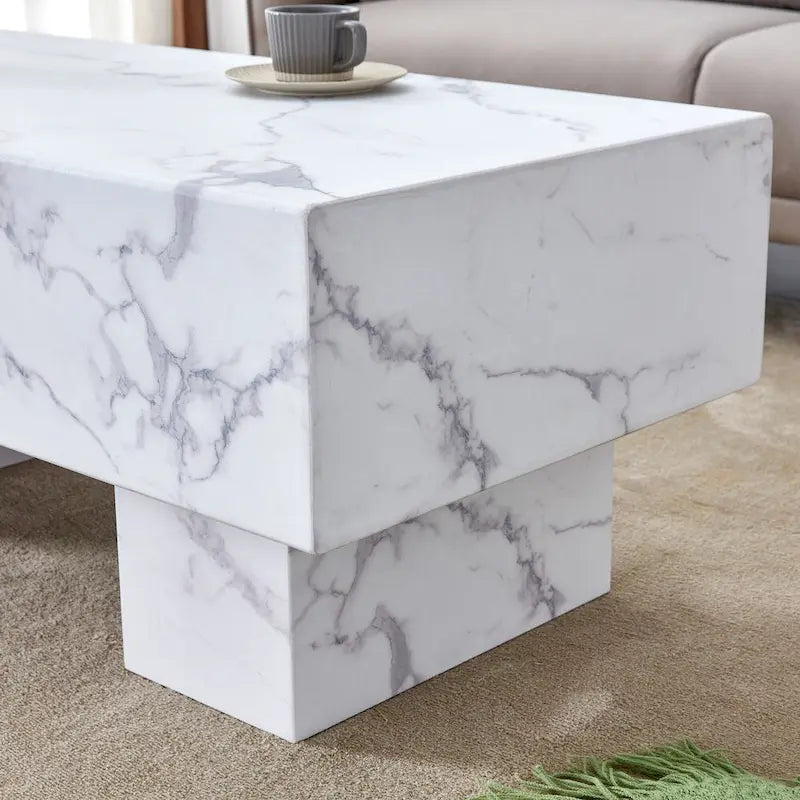 MDF Coffee Table with Walnut Texture Finish