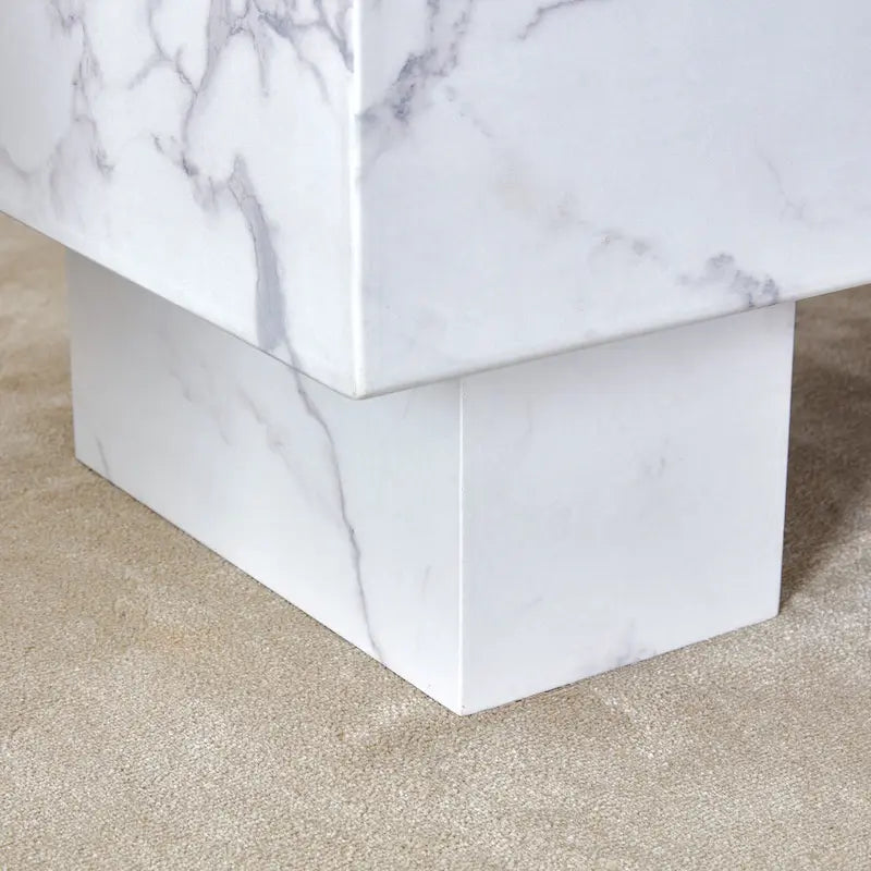 MDF Coffee Table with Walnut Texture Finish