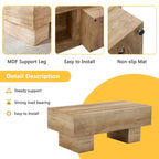 MDF Coffee Table with Walnut Texture Finish
