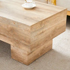 MDF Coffee Table with Walnut Texture Finish