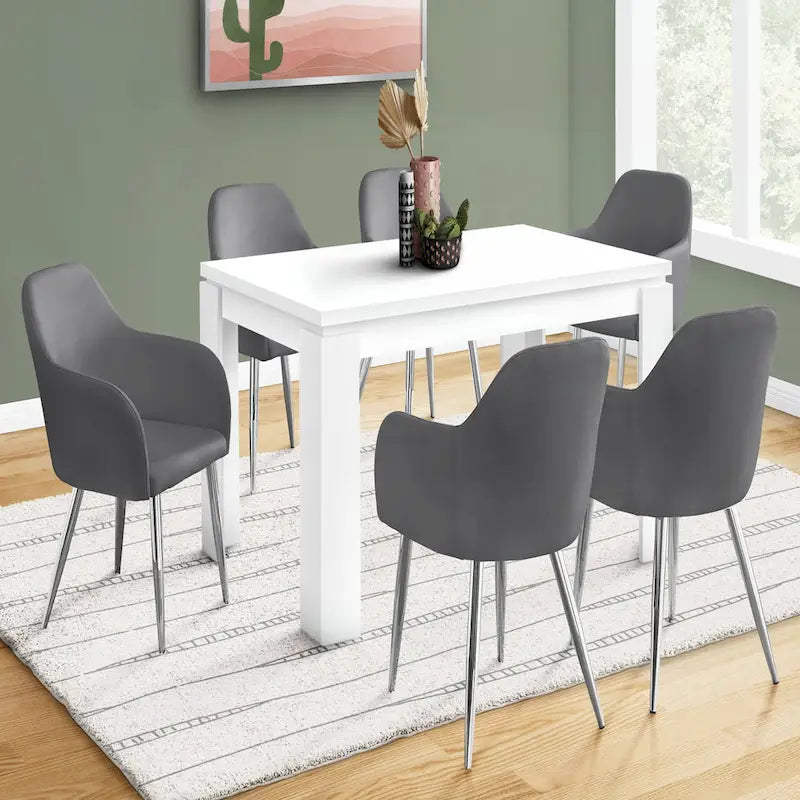 Rechteckiger Esstisch, 60 Inch – Weiß