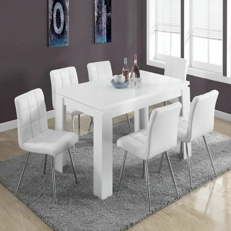 Rechteckiger Esstisch, 60 Inch – Weiß
