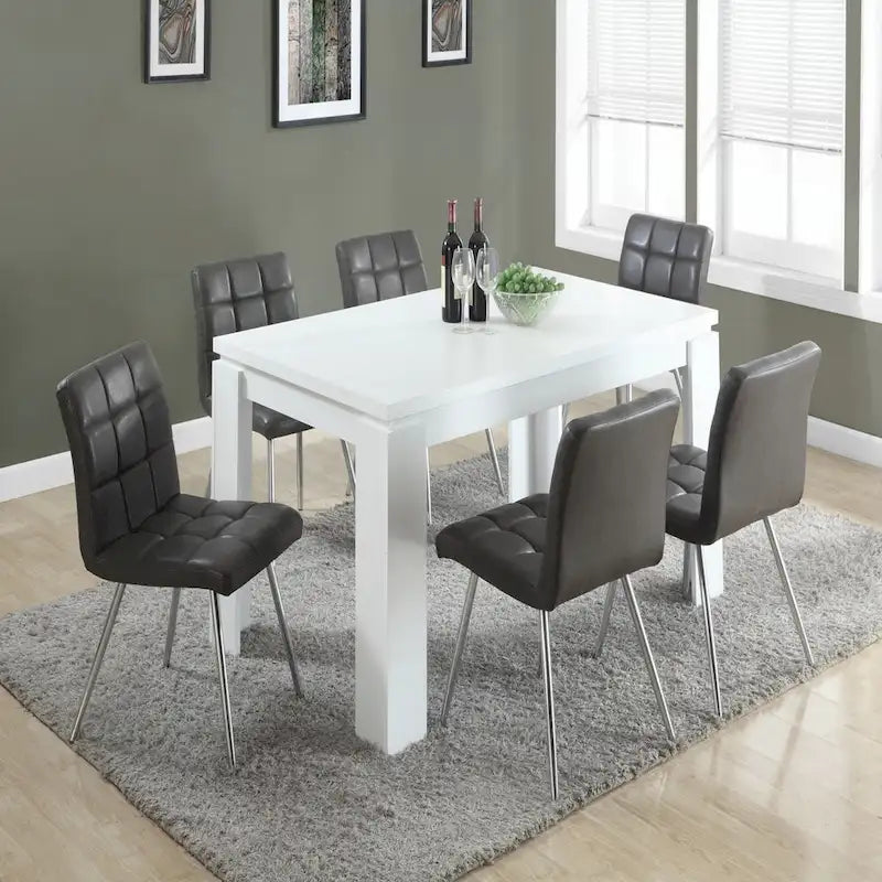 Rechteckiger Esstisch, 60 Inch – Weiß