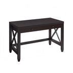 Scrivania per home office con due cassetti e struttura delle gambe con rinforzo a X