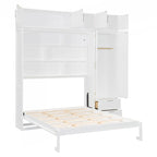 Cama rebatível Queen com arrumação integrada