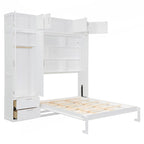 Cama rebatível Queen com arrumação integrada