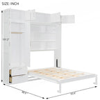 Cama rebatível Queen com arrumação integrada