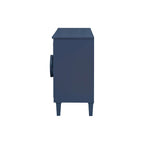 58.9" 4-Door Console Cabinet with Round Ring Handles and 5-Leg Base