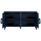 58.9" 4-Door Console Cabinet with Round Ring Handles and 5-Leg Base