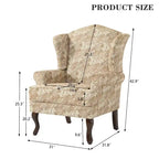 Poltroncina decorativa imbottita con schienale avvolgente in stile moderno di metà secolo