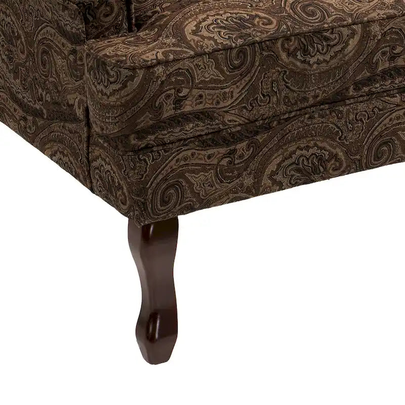 Poltroncina decorativa imbottita con schienale avvolgente in stile moderno di metà secolo