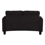 61-Zoll-Zweisitzer-Sofa aus Cord mit 2 Kissen und Getränkehaltern