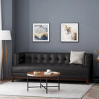 Gepolstertes Sofa im Mid-Century-Modern-Stil