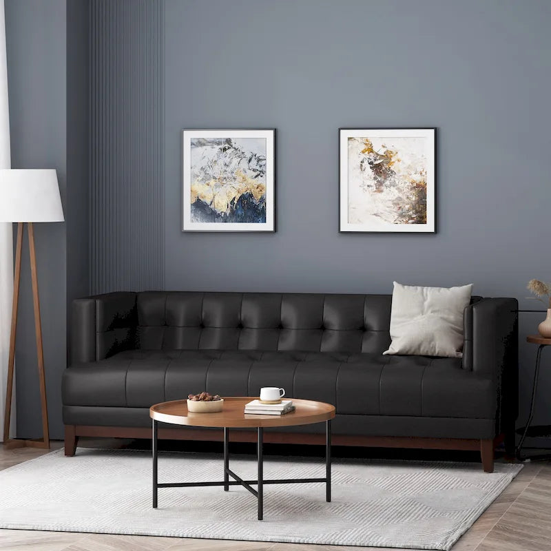 Mid-Century Modern Upholstered Sofa