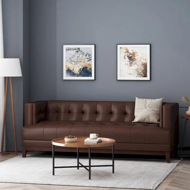 Mid-Century Modern Upholstered Sofa
