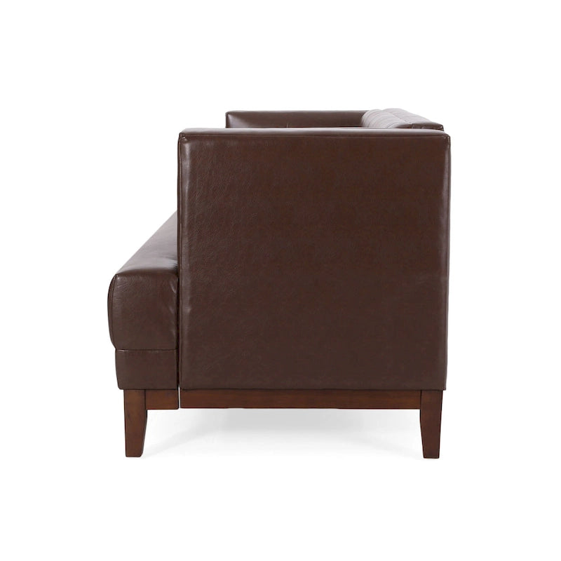 Gepolstertes Sofa im Mid-Century-Modern-Stil