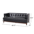 Gepolstertes Sofa im Mid-Century-Modern-Stil