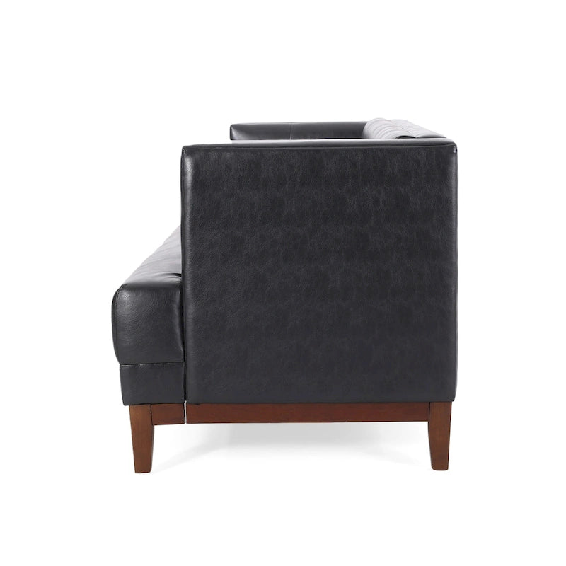 Gepolstertes Sofa im Mid-Century-Modern-Stil
