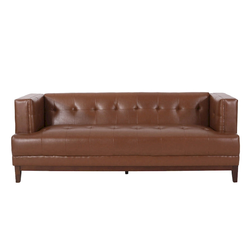Gepolstertes Sofa im Mid-Century-Modern-Stil