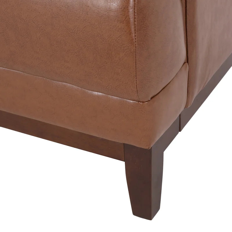 Gepolstertes Sofa im Mid-Century-Modern-Stil