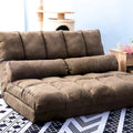 Verstellbare Bodensofa-Chaiselongue mit zwei Kissen