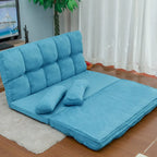 Verstellbare Bodensofa-Chaiselongue mit zwei Kissen