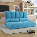 Verstellbare Bodensofa-Chaiselongue mit zwei Kissen