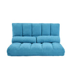 Verstellbare Bodensofa-Chaiselongue mit zwei Kissen