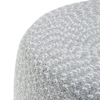 Runder geflochtener Pouf aus Baumwolle