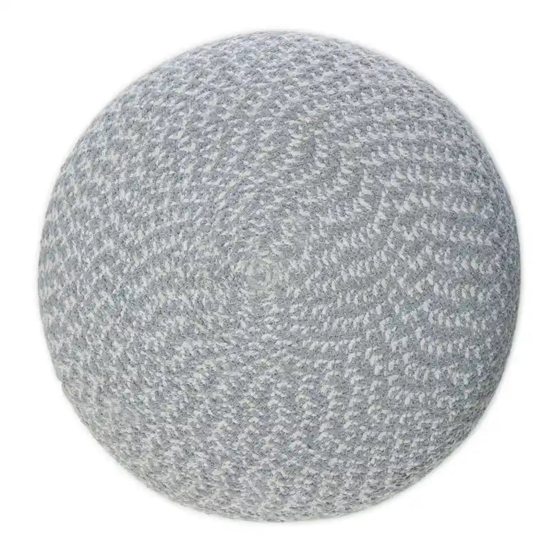 Runder geflochtener Pouf aus Baumwolle