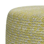 Runder geflochtener Pouf aus Baumwolle