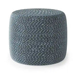 Runder geflochtener Pouf aus Baumwolle