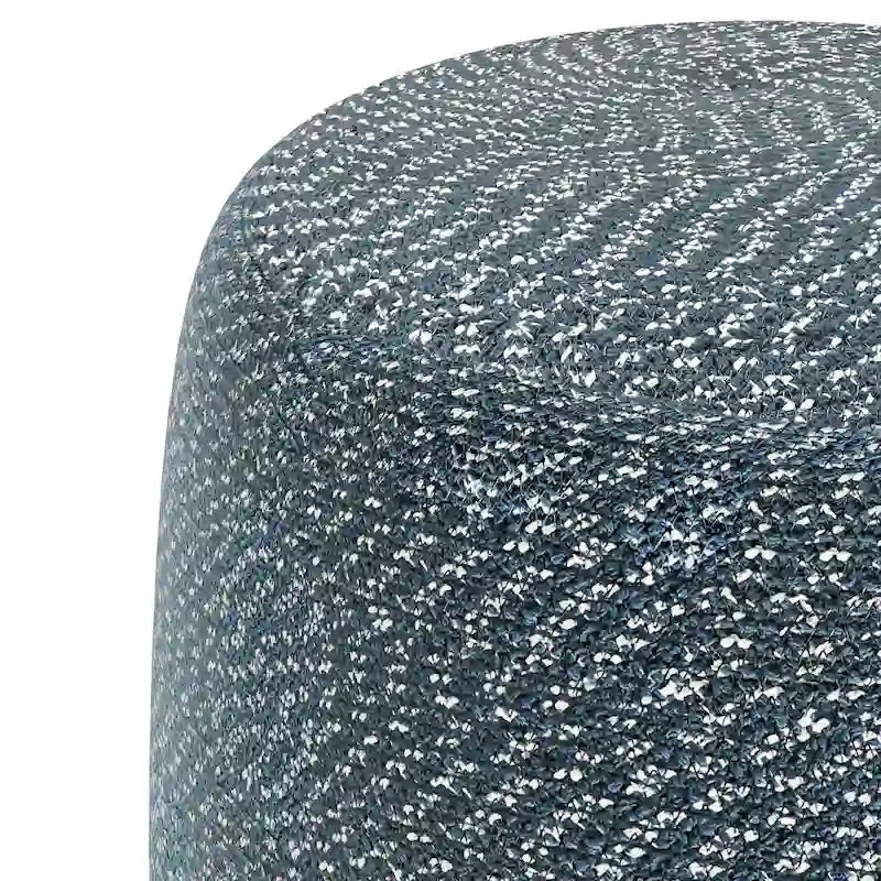 Runder geflochtener Pouf aus Baumwolle