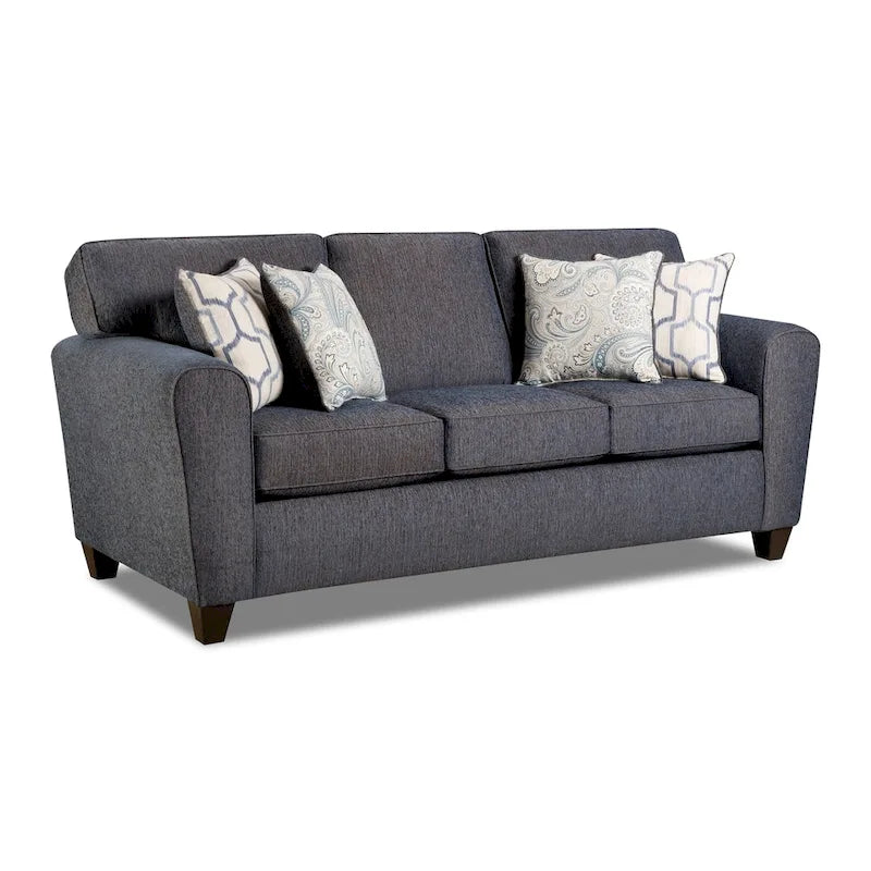 3-Seater Sofa with Reversible Cushions – Available in Brown, Cream & Denim