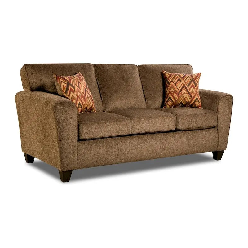 3-Seater Sofa with Reversible Cushions – Available in Brown, Cream & Denim