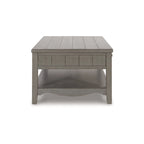 Mesa de centro retangular com gavetas e prateleira inferior - 50W x 30D x 20H