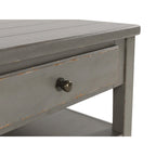 Mesa de centro retangular com gavetas e prateleira inferior - 50W x 30D x 20H