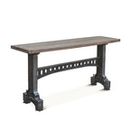 Cast Iron Table with Reclaimed Teak Top